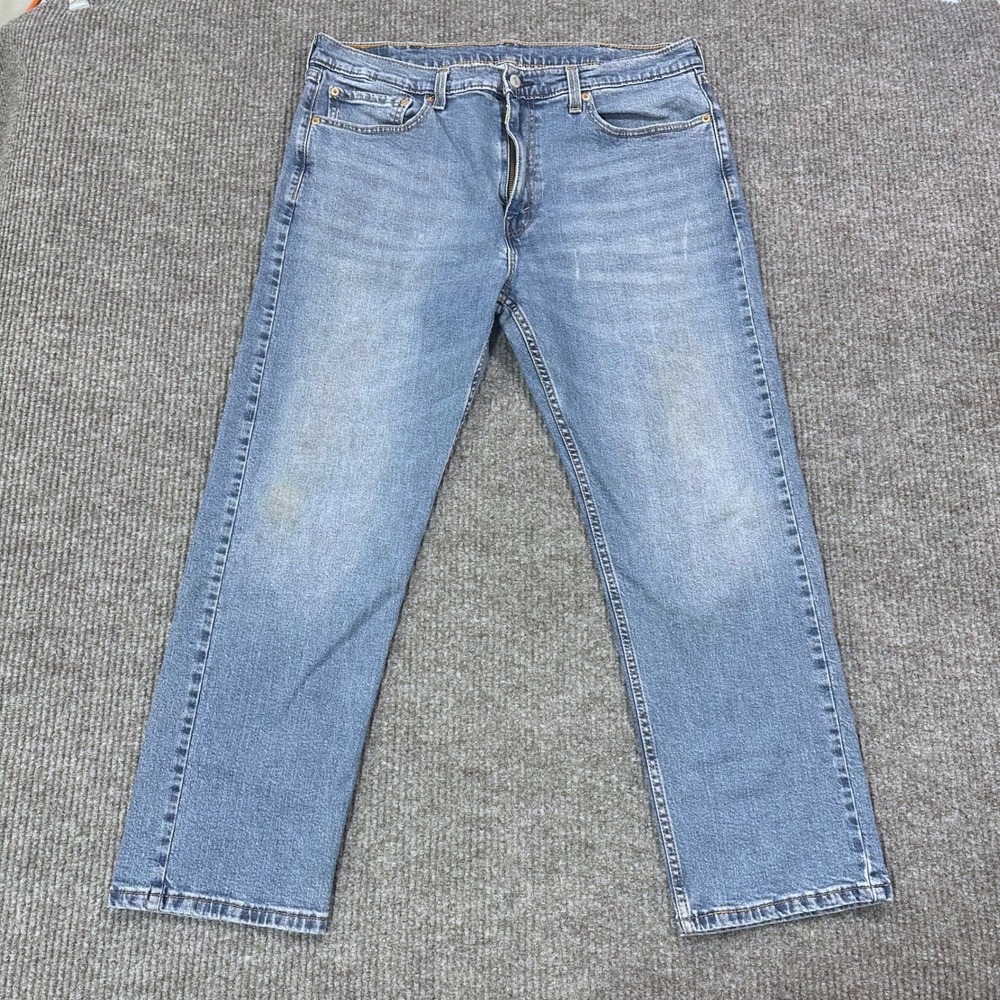 Levi's 505 Jeans Mens 38x30 Straight Regular Fit Medium Blue Wash Denim Y2K